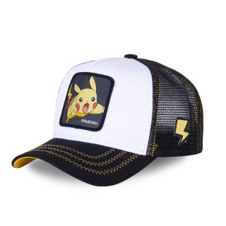 Casquette Trucker Pokemon Pikachu Snapback Blanc Capslab Capslab - 1