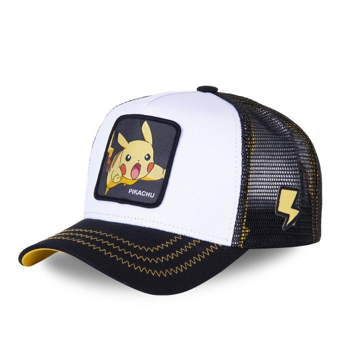 Casquette Trucker Pokemon Pikachu Snapback Blanc Capslab Capslab - 1
