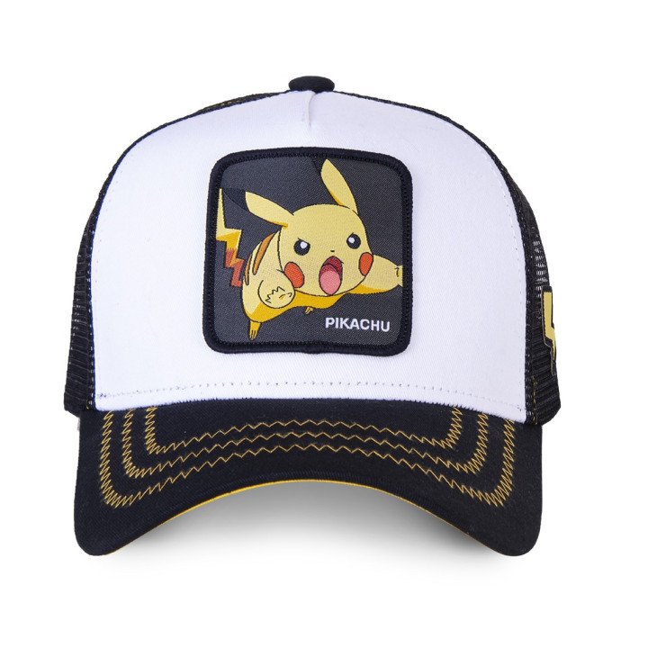 Casquette Trucker Pokemon Pikachu Snapback Blanc Capslab Capslab - 2