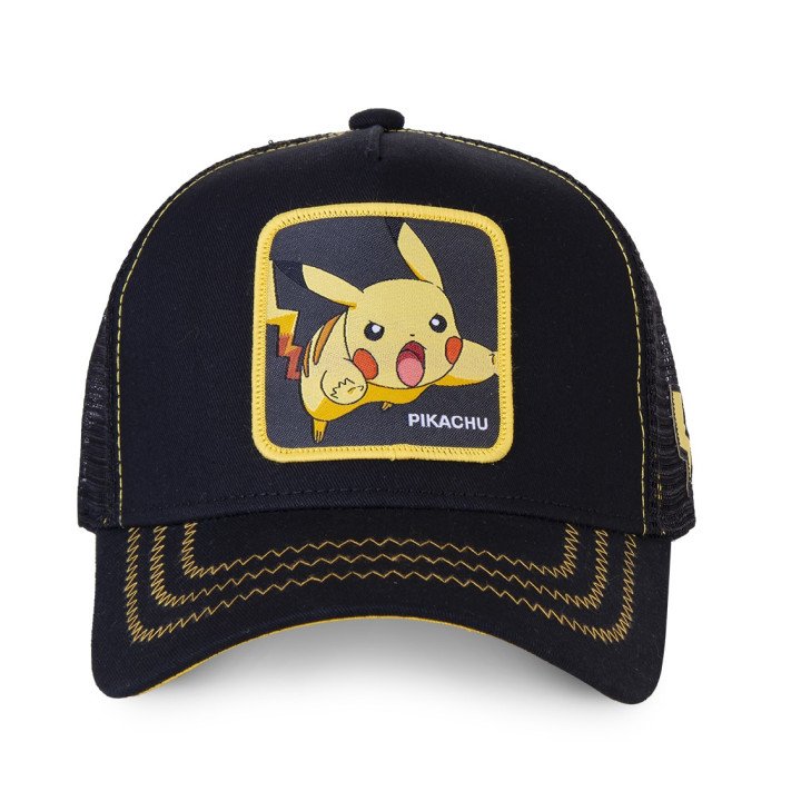 Casquette Trucker Pokemon Pikachu Snapback Noir Capslab Capslab - 2