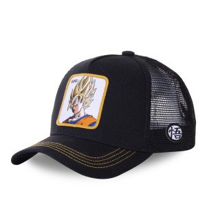 Casquette Trucker Dragon Ball Z Goku Snapback Noir Capslab Capslab - 1