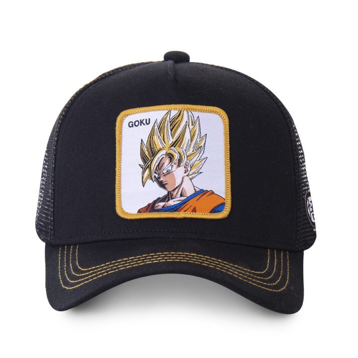 Casquette Trucker Dragon Ball Z Goku Snapback Noir Capslab Capslab - 2