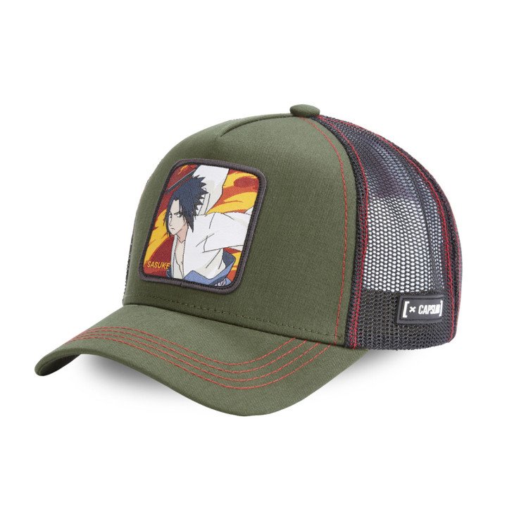 Casquette Trucker Naruto Shippuden Sasuke Snapback Gris Capslab Capslab - 1