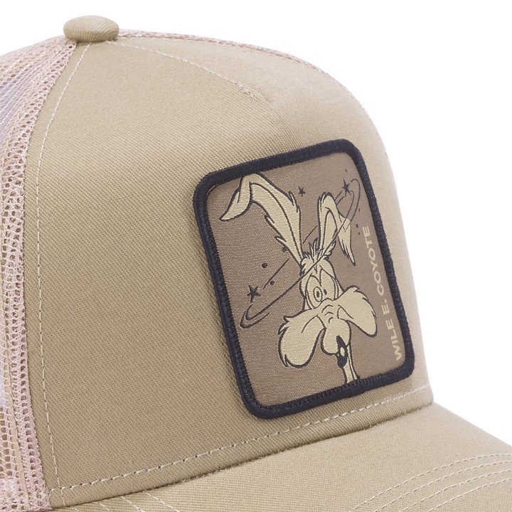 Casquette Trucker Looney Tunes Coyote Snapback Beige Capslab Capslab - 3