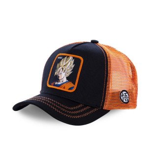 Casquette Trucker Dragon Ball Z Goku Snapback Noir Capslab Capslab - 1