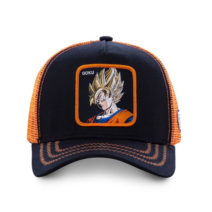 Casquette Trucker Dragon Ball Z Goku Snapback Noir Capslab Capslab - 2