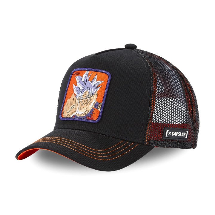 Casquette Trucker Dragon Ball Super Goku Snapback Noir Capslab Capslab - 1