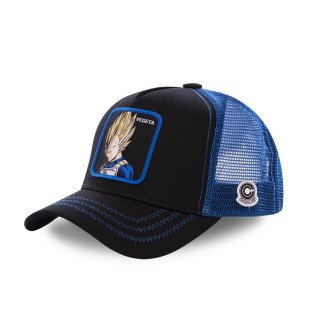 Casquette Trucker Dragon Ball Z Vegeta Snapback Noir Capslab Capslab - 1