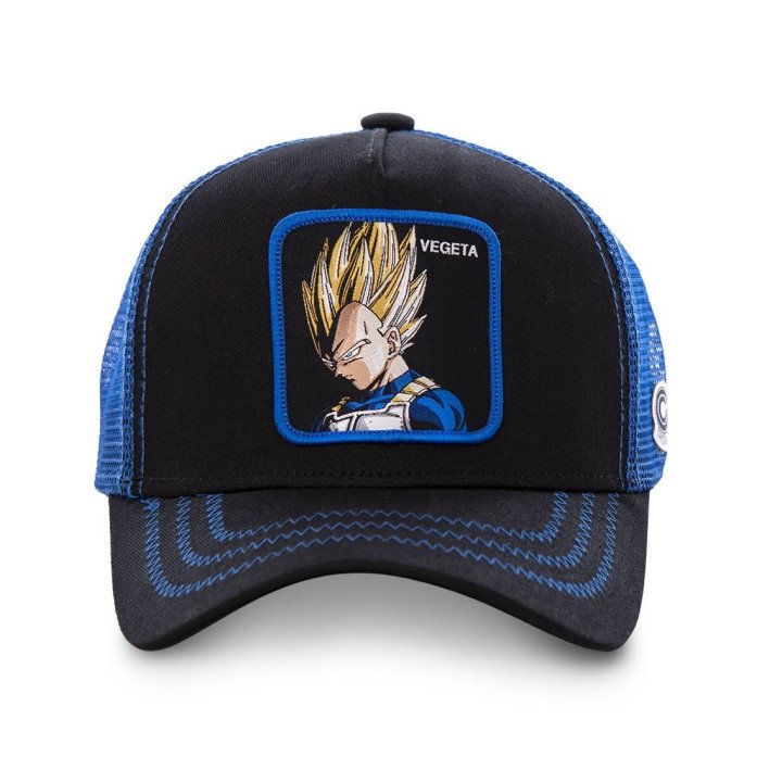 Casquette Trucker Dragon Ball Z Vegeta Snapback Noir Capslab Capslab - 2