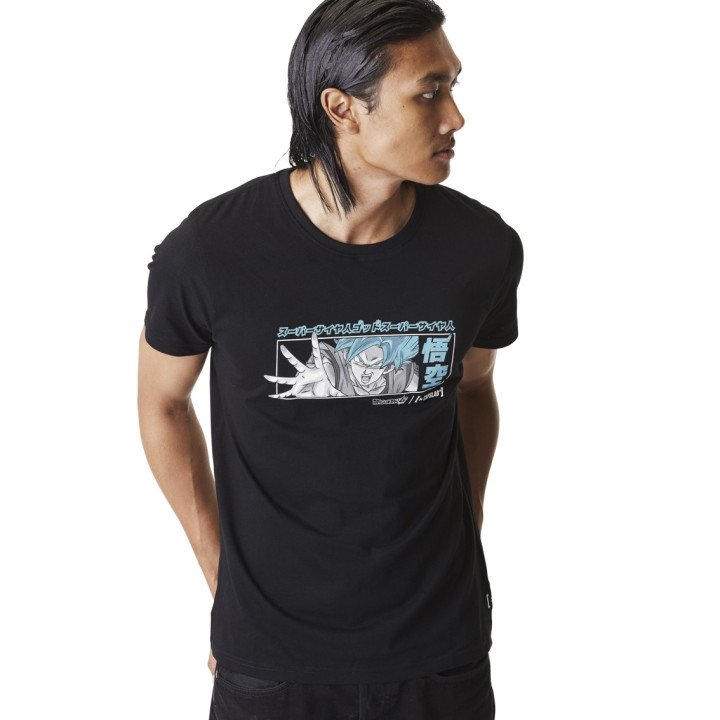 T-shirt Dragon Ball Super Goku Homme Noir Capslab Capslab - 1