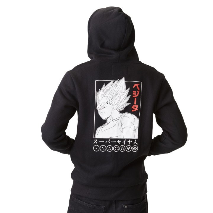 Sweat Dragon Ball Z Vegeta Homme Noir Capslab Capslab - 2