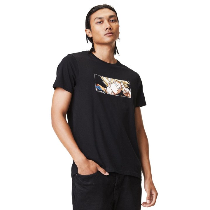 T-shirt Dragon Ball Z Goku Homme Noir Capslab Capslab - 1