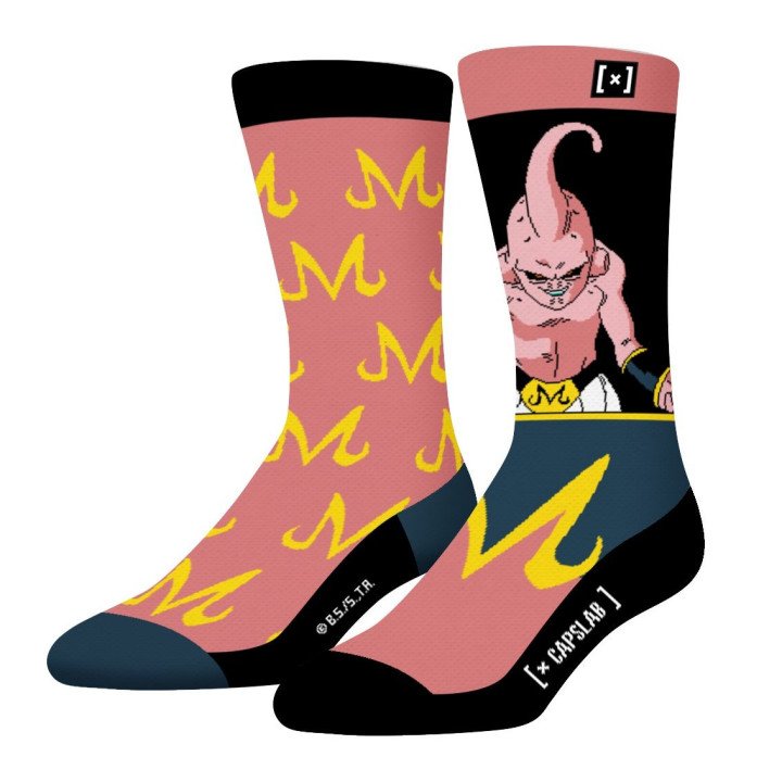 Paire de Chaussettes Dragon Ball Z Buu Rose Capslab Capslab - 1