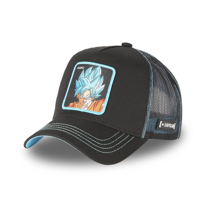 Casquette Trucker Dragon Ball Super Goku Snapback Noir Capslab Capslab - 1
