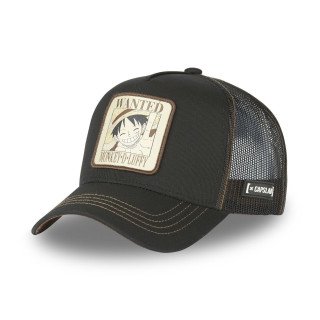 Casquette Trucker One Piece Luffy Snapback Noir Capslab Capslab - 1