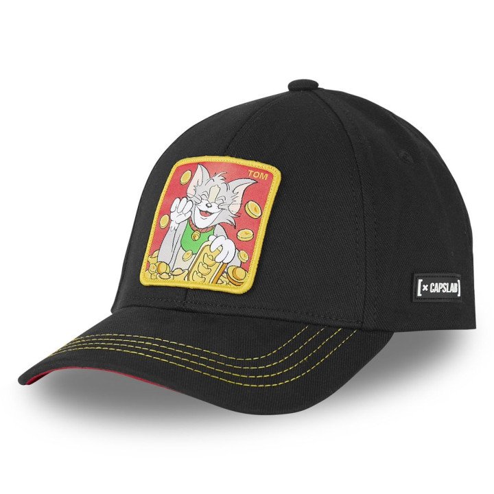 Casquette Baseball Tom And Jerry Snapback Noir Capslab Capslab - 1