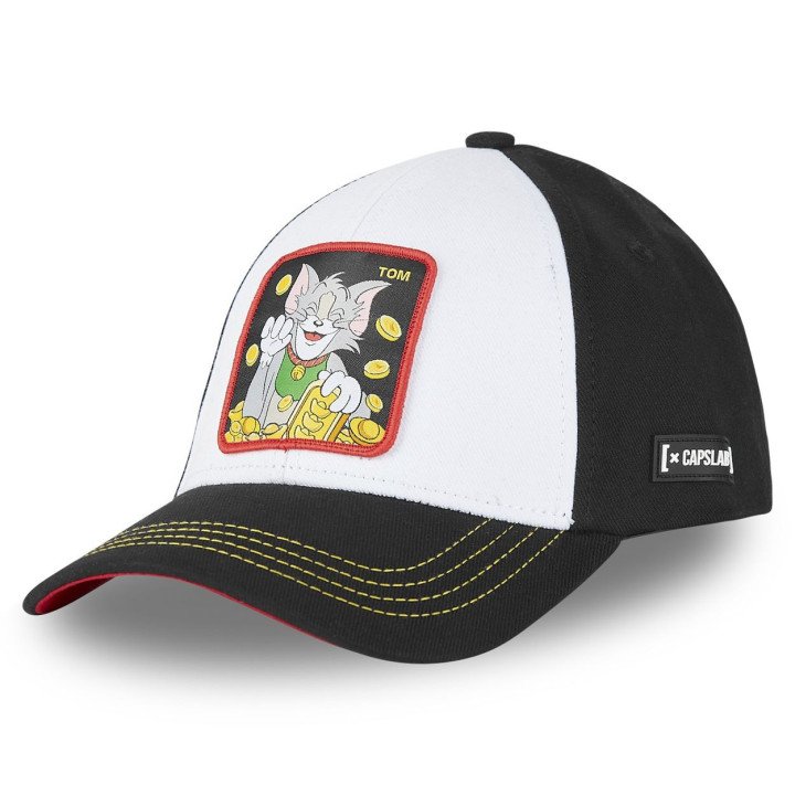 Casquette Baseball Tom And Jerry Snapback Noir Capslab Capslab - 1