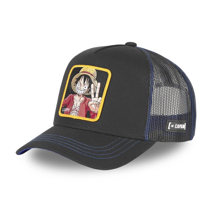 Casquette Trucker One Piece Luffy Snapback Noir Capslab Capslab - 1