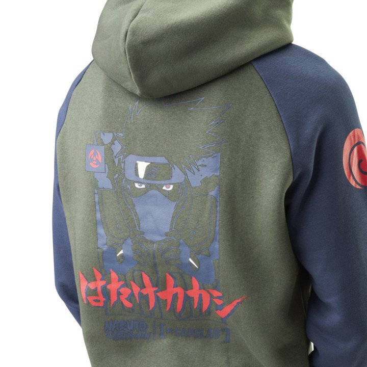 Sweat Naruto Shippuden Kakashi Homme Vert Capslab Capslab - 1