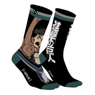 Paires de Chaussettes Attack On Titan Eren - Noire - Capslab Capslab - 1
