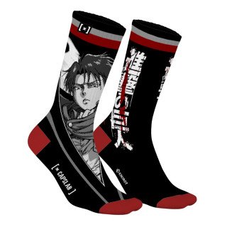 Paires de Chaussettes Attack On Titan Livai - Noire - Capslab  Capslab - 1