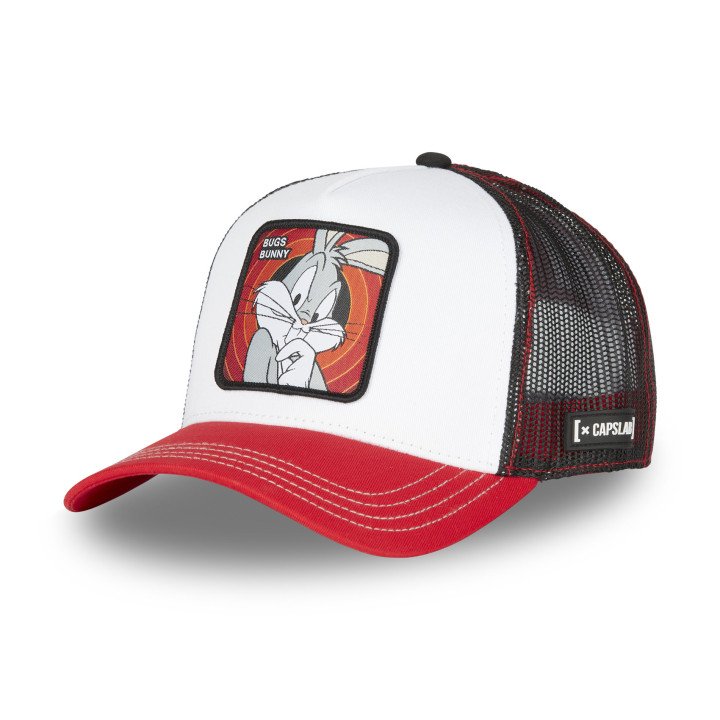 Casquette Trucker Looney Tunes Bugs Bunny Snapback - Blanche - Capslab