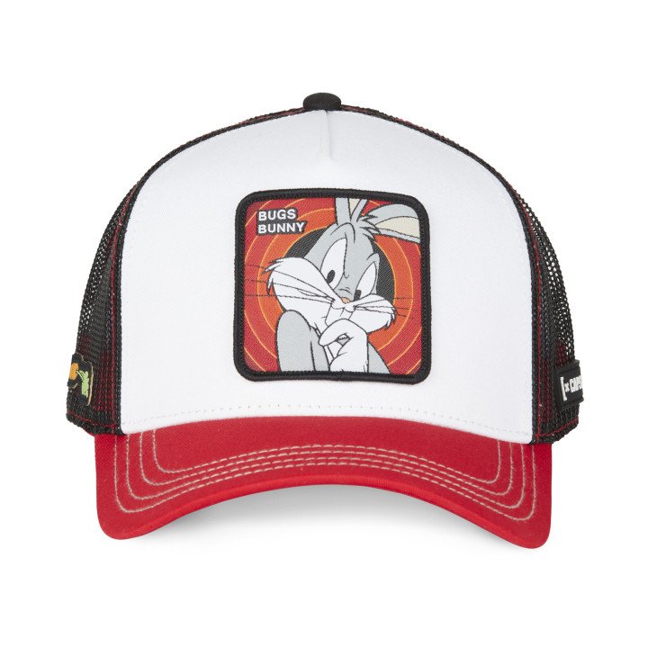 Casquette Trucker Looney Tunes Bugs Bunny Snapback - Blanche - Capslab