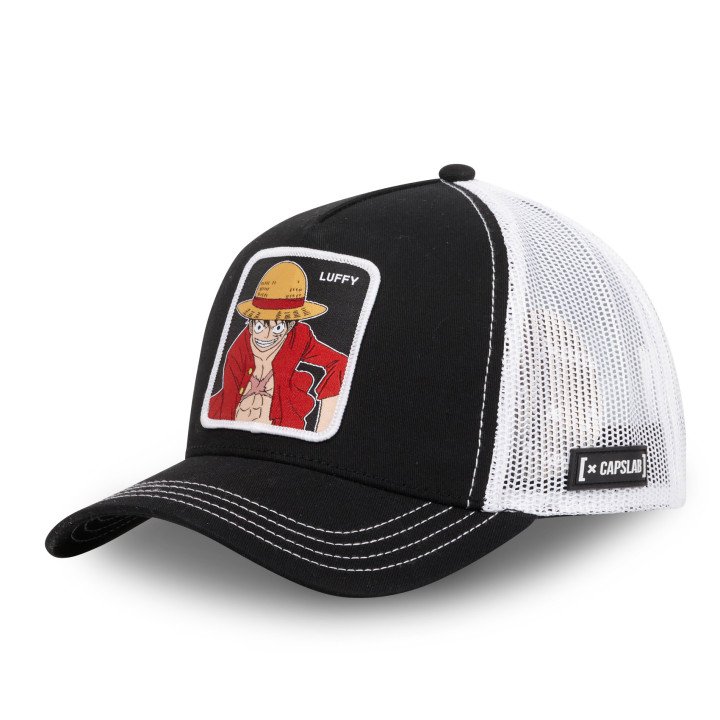 Casquette Trucker One Piece Luffy Snapback - Noire - Capslab