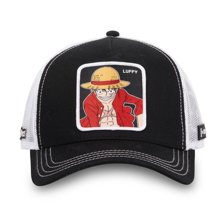 Casquette Trucker One Piece Luffy Snapback - Noire - Capslab