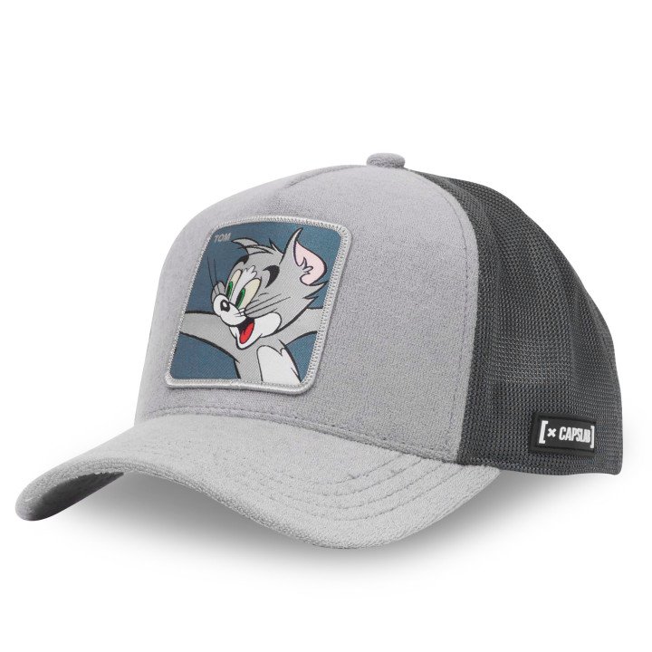 Casquette Trucker Tom And Jerry Snapback - Grise - Capslab