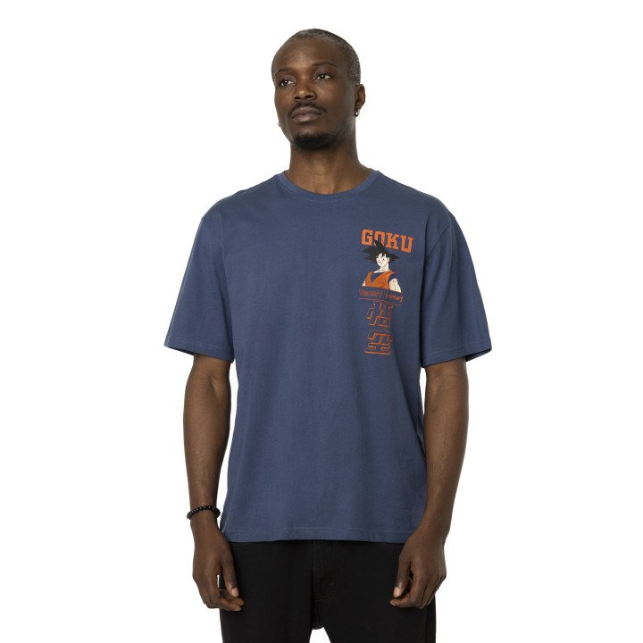T-shirt Bleu  Dragon Ball Z Goku Homme Relaxed Fit - Capslab
