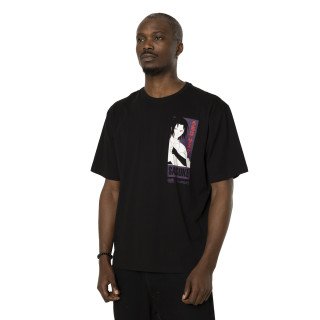 T-shirt Noir Naruto Shippuden Sasuke Homme coupe Relaxed fit Capslab