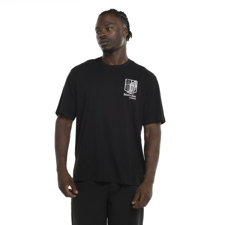 T-shirt ATTACK ON TITAN Noir Manches courtes -  | [X] Capslab