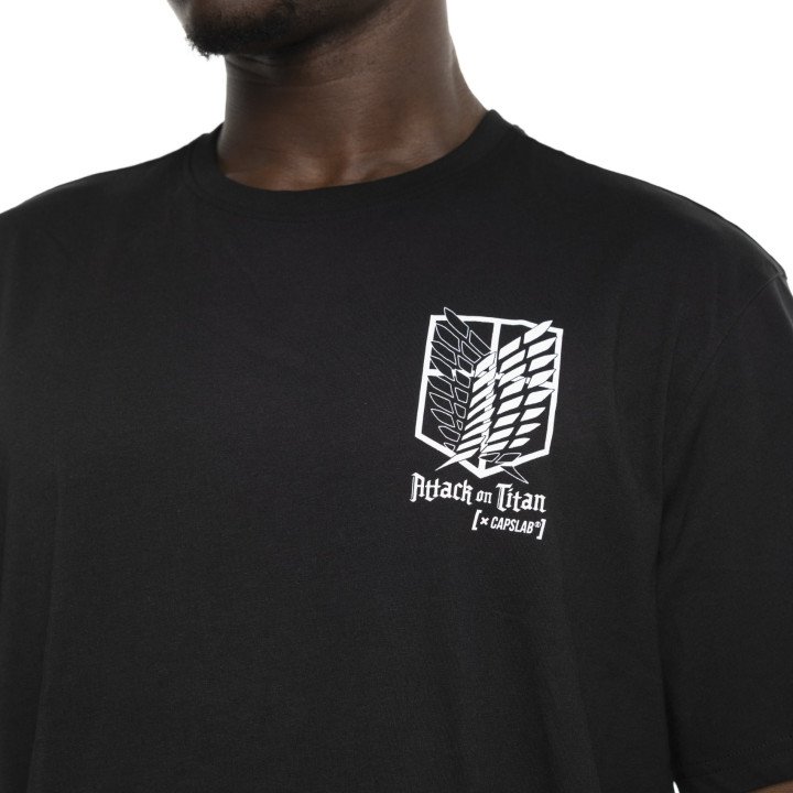 T-shirt ATTACK ON TITAN Noir Manches courtes -  | [X] Capslab