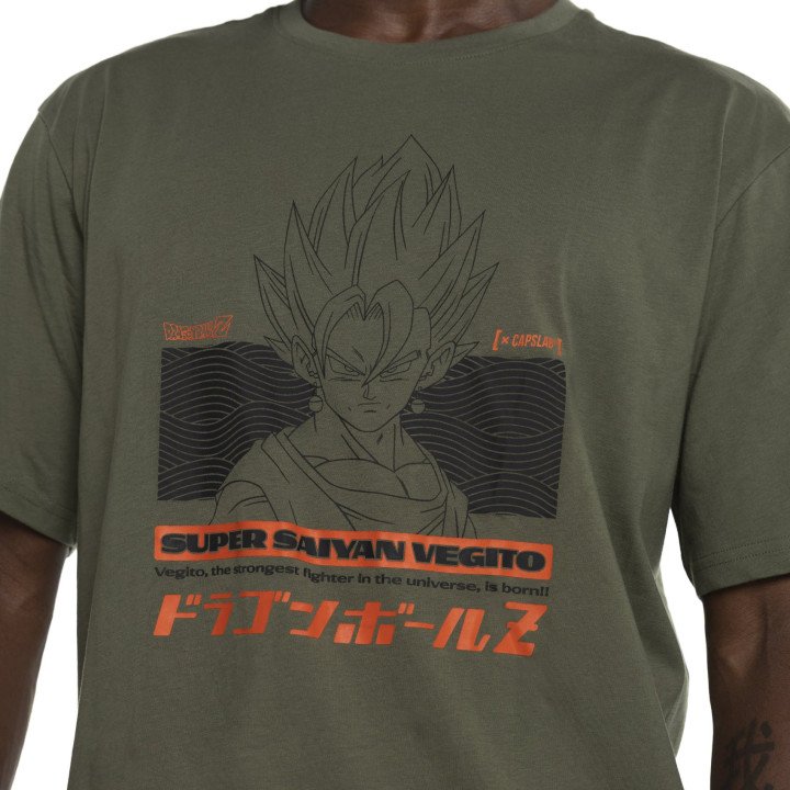 T-shirt DRAGON BALL Z Kaki Manches courtes -  | [X] Capslab